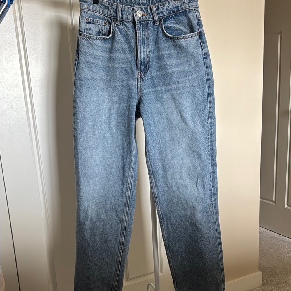 Zara Straight Leg Jeans - Blue